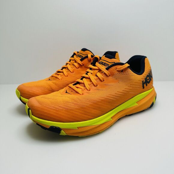 HOKA Torrent 2 Trail Orange Running Shoes Sneakers 1110496 Men’s Size 9 *GREAT* - Picture 2 of 10